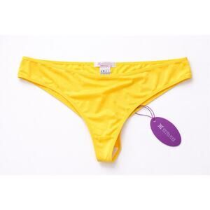 Avidlove Womens Thong Panty 2XL Yellow Seamless Stretch Bikini NWT